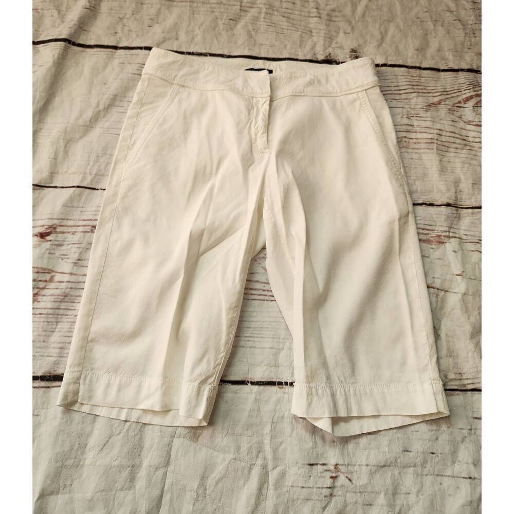 Eileen Fisher‎ Linen Blend Bermuda Shorts Size 4